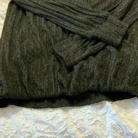 Maeve Anthropologie Rafaela Hacci Faux Wrap Womens Sweater Size‎ Small Gray Grey - Picture 7 of 7